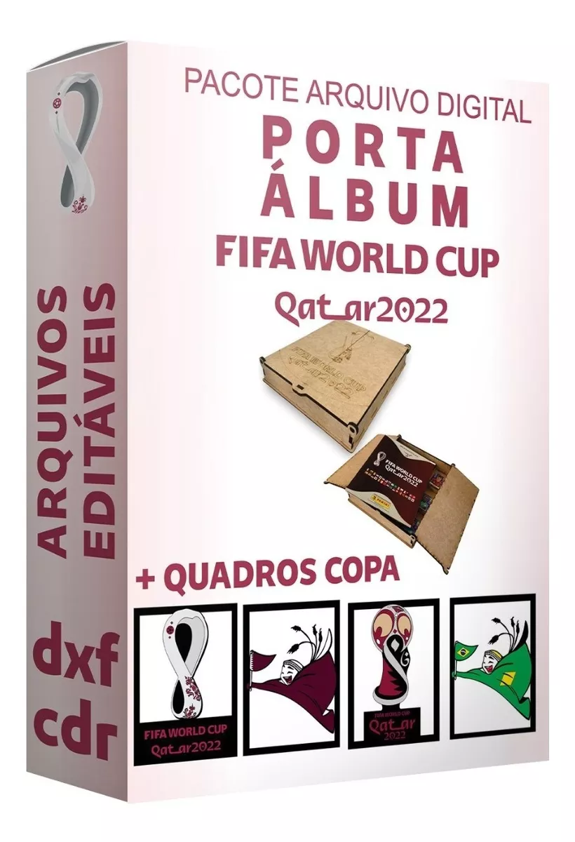 Pacote Vetor Dxf Album Copa 2022 + Brindes