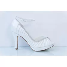 Zapatilla Alta Blanco Novia Boda Env/cambio Gratis Moro-626 