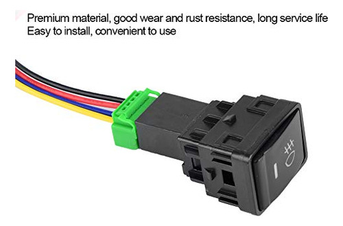 Fog Light Push Button Switch With Harness 4 Poles 12v W... Foto 2