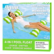 Aqua - Monterey - Flotador De Alberca Y Hamaca 4 En 1, Infla