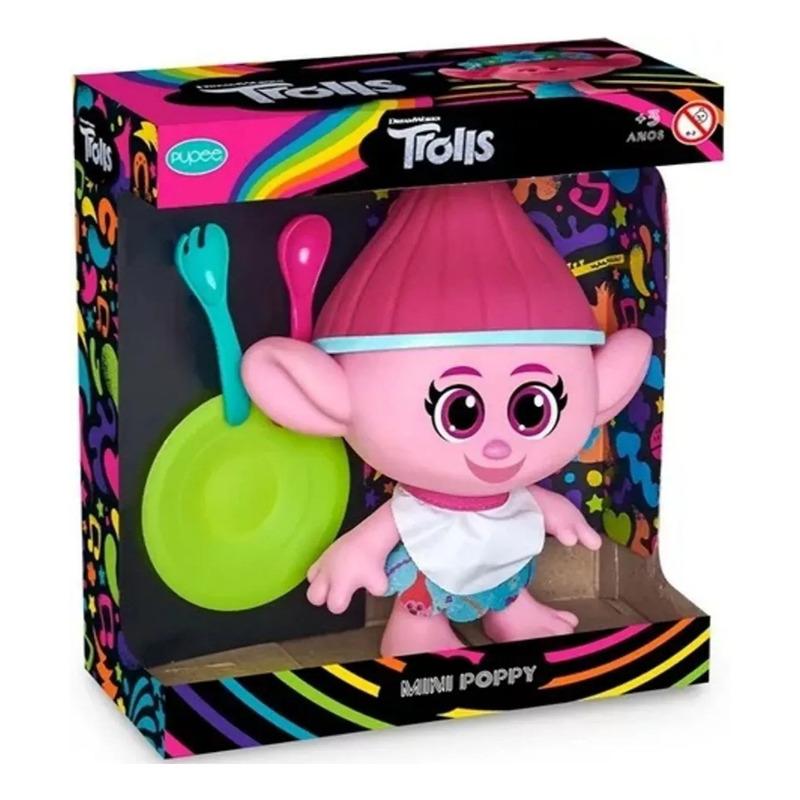 Boneca busto poppy trolls original faça penteados com + 20