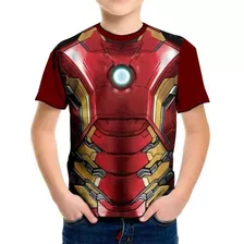 Camisa, Camiseta Homem De Ferro Iron Man Vingadores Stark