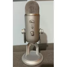 Microfone Blue Yeti Prata Podcasts E Gravações Profissionais