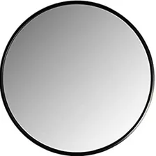 Espejo Redondo Circular 90 Cm Marco Hierro Negro Blanco