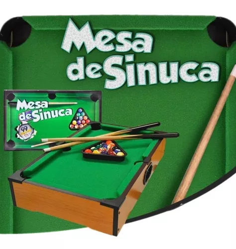 Combinado - Sinuca Semioficial + Pebolim Oficial - Mesas de Sinuca, Bilhar  e Snooker - Mesas de jogos