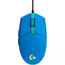 Mouse Gamer De Juego Alámbrico Logitech G Series Lightsync G203 Azul