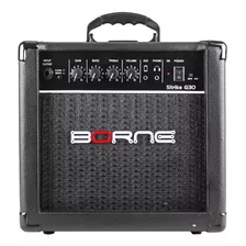 Cubo Ativo P/guitarra Fal 6,5 Pol 15w Rms Strike G 30 Borne