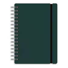 Cuaderno Studio A5 Rayado 80 Hojas Cuero Reciclado Duradero Color Verde Amazonia