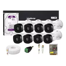 Kit 8 Cameras Intelbras 1120 Dvr 8ch Intelbras C/ 1t Purple