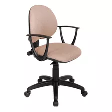 Silla De Escritorio De Outlet Arcadia Ergonómica Marrón Con Tapizado De Marathon