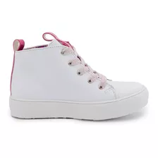 Tenis Bota Tendencia Distroller Niña Chamoy Blanco 15-21