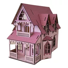 Casa Casinhas Bonecas C11 Mdf Pintada Pequenas Mini Boneca