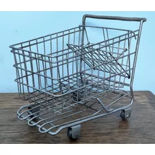 Antiguo Carrito Changuito De Supermercado Miniatura. M F