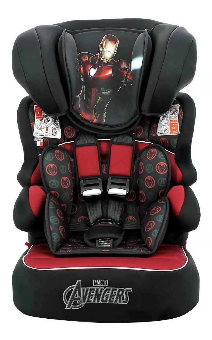 Cadeira Infantil Para Carro Team Tex Marvel Beline Luxe Homem De Ferro