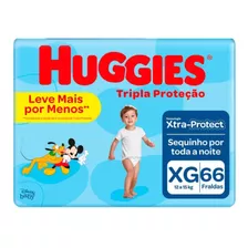 Fraldas Huggies Tripla Proteção Xg 66 U