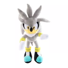 Peluche Silver De Sonic 28 Cm Nuevo 