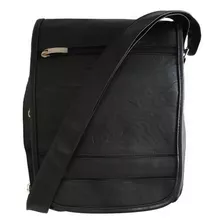 Morral Renzo Negro, Portatablet 12puLG (28×22×5), Cuero Pu.