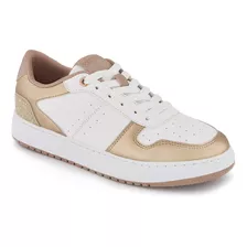 Tenis Urbanos Forever 21 Low Top Para Dama Blanco Rosa