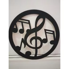 Quadro Music Decorativo +2 Claves Sol De Base