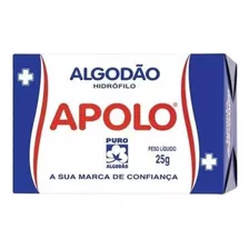 Apolo Algodão Branco Caixinha 25g Kit Com 20 Caixas De 25gr