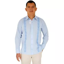 Camisa Guayabera 100% Lino, Manga Larga