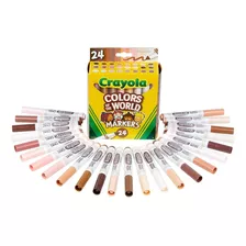 Marcadores Crayola Colors Of The World Com 24 Unidades De Pe