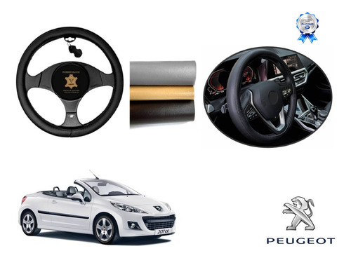 Tapetes 3d Logo Peugeot + Cubre Volante 207 Cc 2008 A 2014 Foto 3