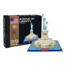 Rompecabezas 3d Puzzle Maqueta Estatua De La Libertad 24,5cm