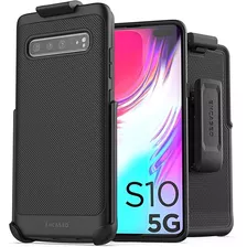 Funda Con Clip Color Negro Anti Caidas Para Galaxy S10 5g