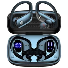 Auriculares Inalambricos Bluetooth Deportivos Color Negro