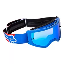 Antiparra Fox Main Skew Goggle Motocross Enduro Atv Cuatri Color De La Lente Azul Color Del Armazón Azul Talle Único