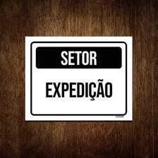 Placa Sinalização - Setor Expedição 18x23