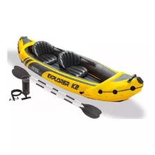 Canoa Kayak Intex Explorer K2 Inflable Bote 2 Personas