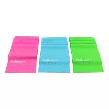 Kit Bandas Planas Elasticas Latex Yoga Tiraband Balboafit