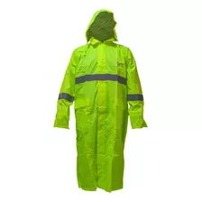 Impermeable De Alta Visibilidad Tipo Gabardina Reflejante