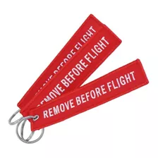 03 Chaveiros Bordados Remove Before Flight - R$ 8,00 Cada