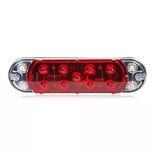 Maxxima M85616r Rojo-blanco Hybrid Lightnings Led Oval Stop-