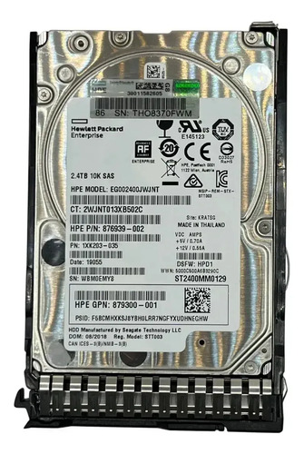 Hpe 2.4tb 12g Sas 10k 2.5 Sff 512e 881457-b21 881507-001 Cor Prateado