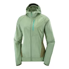 Chaqueta Mujer Bonatti Cross Fz Hoodie W Verde Salomon