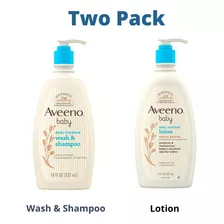 Aveeno Baby Paquete De Wash & Shampoo Y Lotion Americano