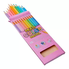 Lápis De Cor 10 Cores Tons Pastel Multicolor Faber Castell