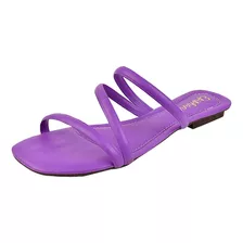 Chinelo Rasteirinha Feminina Verão Tiras Confort