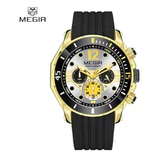 Reloj Cronógrafo Impermeable Luminoso De Cuarzo Megir