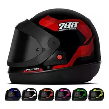 Capacete Fechado Sport Moto 788 Automático Viseira Escura Nf