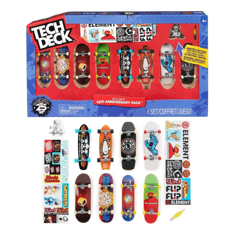 Skate De Dedo - Tech Deck - Iworld Industries Azul - Sunny