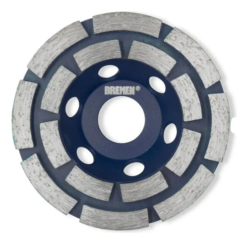 Disco Muela Diamantada Doble Astra 4 Pulgadas Bremen 7929 Color Azul