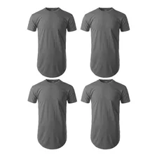 Kit 4 Camiseta Camisa Oversized Longline Swag Atacado C1