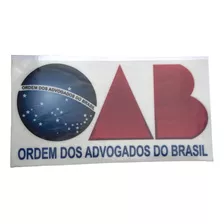 Adesivo Oab Advogado Uso Interno Para Vidro Do Carro