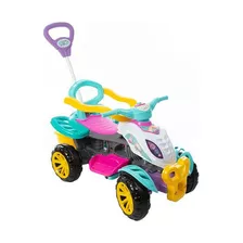 Carrinho De Passeio Infantil Quadriciclo Haste Pedal- Menina