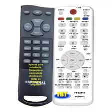 Controle Compatível Mondial Soundbar Sb 01 02 03 Fbt2480